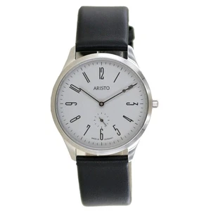 Aristo Bauhaus 1069 Men's Watch Stainless Steel 4H191 Leather - Imagen 1 de 3