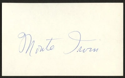 Monte Irvin d2016 signed autograph Baseball HOF 3x5 Index Card PSA MC121 - Image 1 of 2