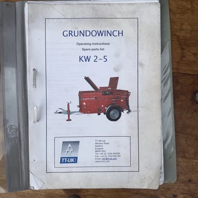 Grundowinch Seilzugwinde Underground Systems KW3000 OVP & Teilehandbuch - Bild 1 von 4