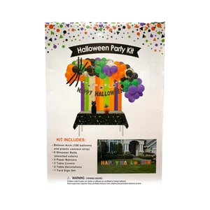Happy Halloween Theme Party Kit Decoration Bundle, 136pc - Picture 1 of 2