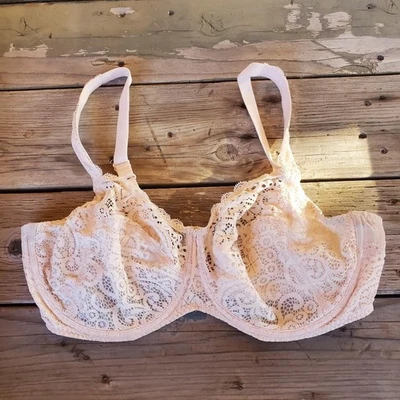 36F Prima Donna 0141603 Lace Cup Underwire Beige Bra - Image 1 of 2