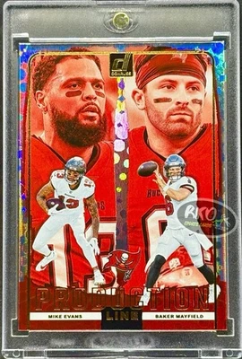 Baker Mayfield Mike Evans RARE DUAL REFRACTOR INVESTMENT CARD BUCCANEERS MINT - Image 1 of 4