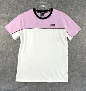 Sideman SDMN Two Tone Pink & White Short Sleeve T-Shirt Size Medium - Bild 1 von 9