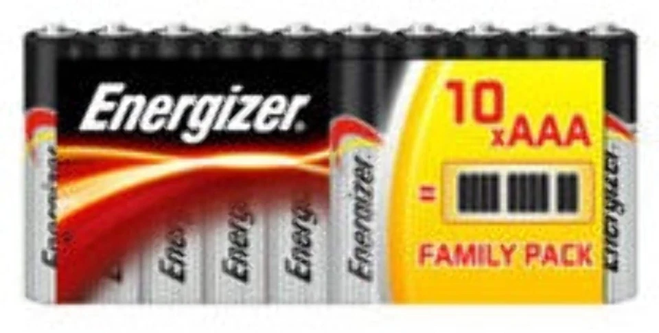 10 Energizer Aaa Alkaline Power Batteries Lr03 1.5V Micro Mn2400 Am4 E92 NEW - Image 1 of 1