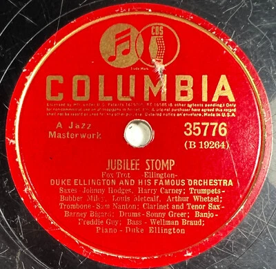 Duke Ellington : Country Gal / Jubilee Stomp 78 rpm COLUMBIA 35776 JAZZ - Photo 1/4