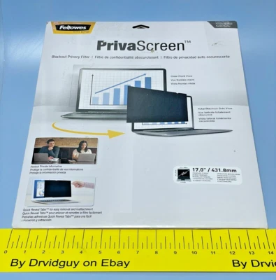 Fellowes CRC48151 PrivaScreen Blackout Privacy Filter for 17" Screen - Image 1 of 4
