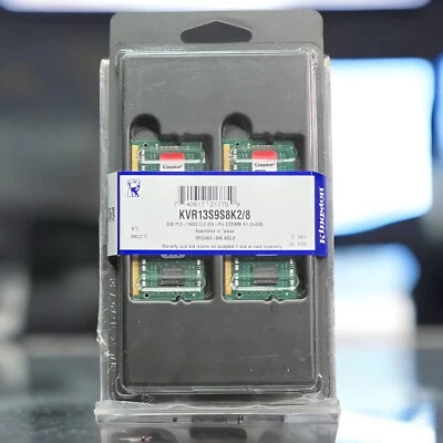 Kingston 8 GB SO-DIMM 1333 MHz PC3-10600 DDR3 SDRAM Memory (KVR13S9S8K2/8) - Image 1 of 3