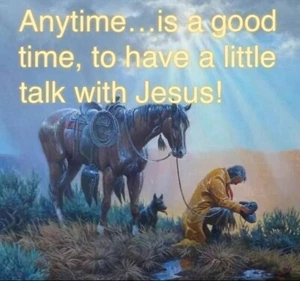 "Caballo vaquero occidental Jesús cita espiritual imán refrigerador 3 1/2 ""X 4" - Imagen 1 de 1