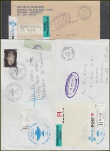 NEW CALEDONIA AIRMAIL COVERS TO NEW ZEALAND (x3) 1990's (ID:161/D38977) - Picture 1 of 1