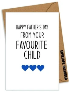 Divertida Tarjeta del Día del Padre Rudo Papá Padrastro Abuelo Tío Broma/KO - Imagen 1 de 1