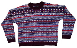 Neu mit Etikett J Crew Fair Isle Pullover mit Rundhalsausschnitt XL Lammwolle Mohair Pullover Damen - Bild 1 von 6