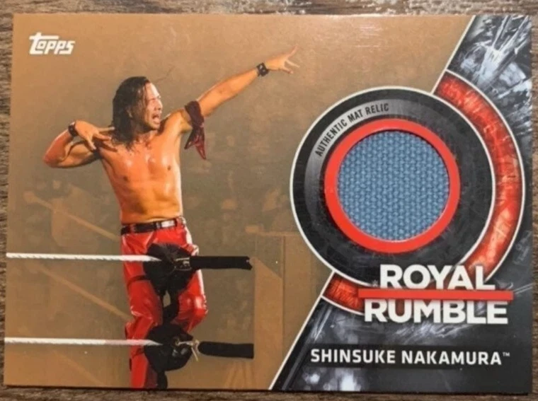 2018 Topps WWE Then Now Forever - Royal Rumble Mat Relics Shinsuke Nakamura /199 - Image 1 of 1