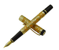 Details about   Jinhao Vintage Black Fountain Pen Dragon Protects Jewelry Animal Pen Case