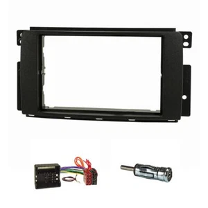 Doppel DIN Radioblende Set passend für Smart Fortwo 451 ForFour 454 Quadlock ISO - Bild 1 von 4