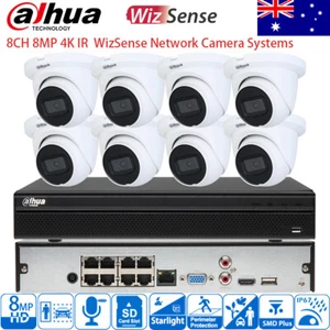 Dahua 8CH 8MP 4K WizSense Security Camera System Lot - Picture 1 of 11