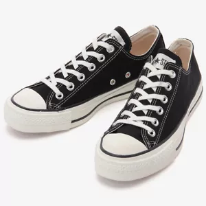 Converse Canvas All Star J OX Black MADE IN JAPAN Limited CHUCK TAYLOR Very Rare - Picture 1 of 10