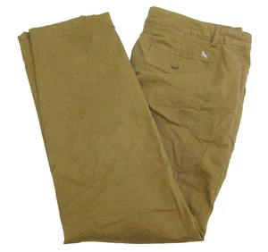 EDDIE BAUER Women's (Size 12) Brown Flat Front Flannel Lined Pants Jeans Relaxed - Picture 1 of 4