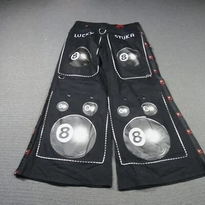 STUKA JNCO Style Cargo Pants 34W 33L Wide-Leg Skate Denim 8 Ball Y2K 90s Vintage - Picture 1 of 11
