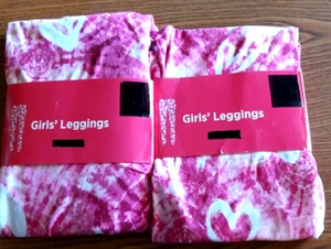 Girls Leggings Lot of 2 Pink Marble - size M (7/8) NWT - Picture 1 of 2
