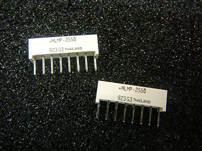 Barra de luz LED HLMP-2550 19,05 X 3,81 mm SIP único verde **NUEVO** Cantidad 2 Foto 1 de 2