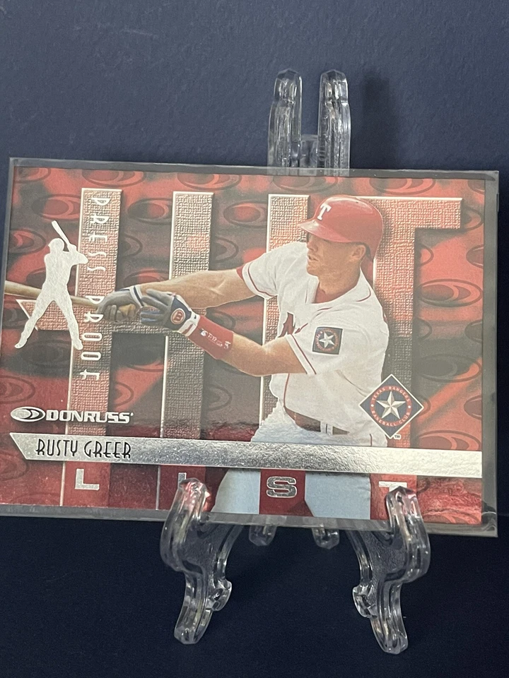 Rusty Greer 1997 Donruss Silver Press Proof Hit List SP #422 Rangers - Image 1 of 2