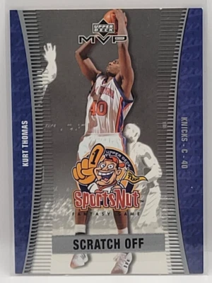 03-04 Upper Deck MVP SportsNut Kurt Thomas Insert Card (New York Knicks) - Image 1 of 2