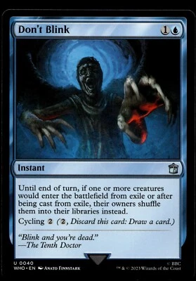 Don't Blink 40 MTG Dr Who Magic Gathering NM X1 - Image 1 of 3