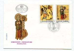 D28902 Paintings Religious Art FDC Yugoslavia 1991 - Picture 1 of 1