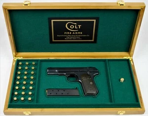 PISTOL GUN PRESENTATION CUSTOM DISPLAY CASE BOX for COLT m1903 .32 & m1908 .380 - Picture 1 of 12
