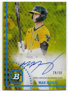 Bowman Heritage Chrome Prospect 2022 automático dorado ref. Max Muncy #29/50 (CPA-MM) - Imagen 1 de 2