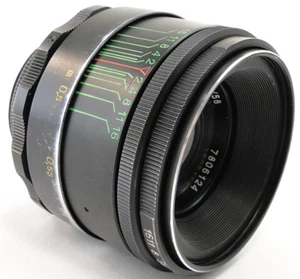 ⭐REPARADO⭐1978! Lente HELIOS 44-2 58 mm f/2 + Adaptador. Cámara de montaje Micro M 4/3 MFT - Imagen 1 de 8