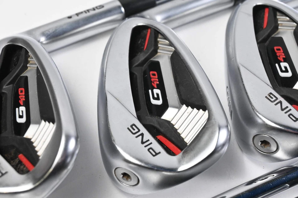 Ping G410 Irons / 5-PW / Black Dot / Regular Flex Ping AWT 2.0 Shafts - Image 1 of 4
