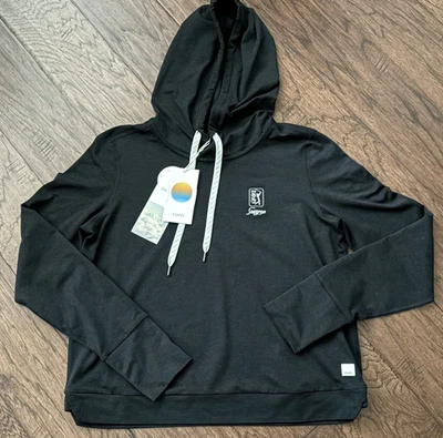Nuevo con etiquetas Nuevo VUORI Mujer XS Negro JERSEY SUDADERA CON CAPUCHA TPC SAWGRASS logotipo $119 Foto 1 de 4