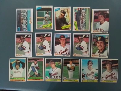 Pre-1981 Topps San Francisco Giants- 16 Card Lot - Mccovey, Montefusco, Falcone - Image 1 of 4