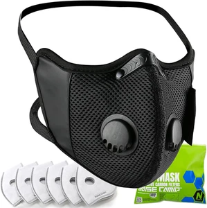 Breathable Safety Face Mask for Work + 6 Carbon Filters - Picture 1 of 7