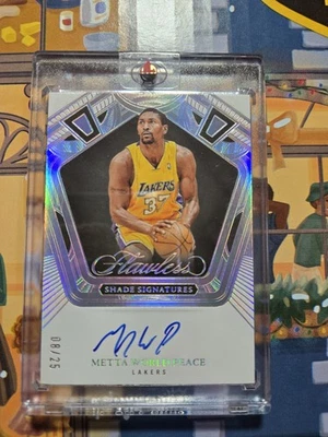 2024 Flawless Metta World Peace Shade Signatures /25 Auto - Image 1 of 4
