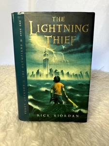 Percy Jackson and the Lightning Thief by Rick Riordan - First Edition Hardcover - Picture 1 of 6