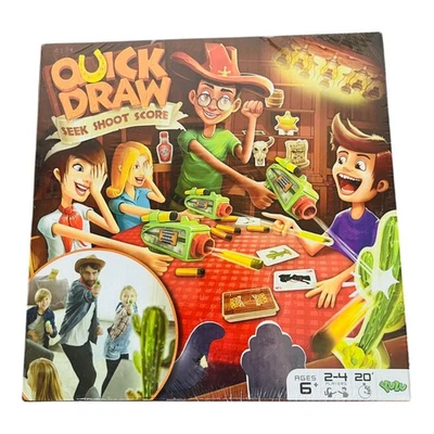 Quick Draw Seek Shoot Score Family Board Game Ages 6+ Fast-Paced Fun Toy Set - Image 1 of 4