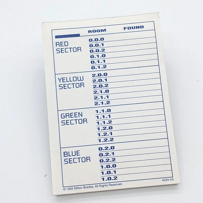 Juego de Mesa The Omega Virus (1992) Repuesto Original - Libro de Registro Foto 1 de 3