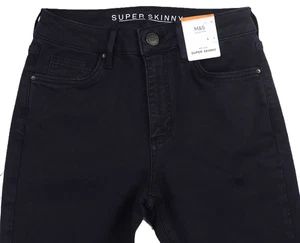 M&S Womens Marks and Spencer Blue Super Skinny Jeans Size 10 Short    zz - Picture 1 of 8