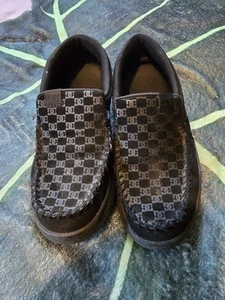 DC Shoes Co Men's Villain 2 Size 10.5 Black Checkered Slip On - Picture 1 of 5