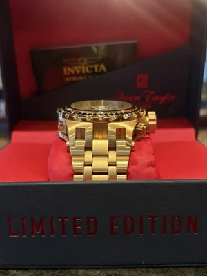 Reloj Hombre Invicta 33990 Jason Taylor con Cuadrante Madreperla Dorado 52mm JT Foto 1 de 4