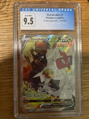 2021 Pokemon Duraludon V #198 Evolving Skies CGC 9.5 - Image 1 of 2