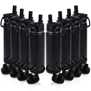 20oz Insulated Stainless Steel Water Bottle With Straw Lid Bulk 8 Pack,Kids D... - Picture 1 of 7
