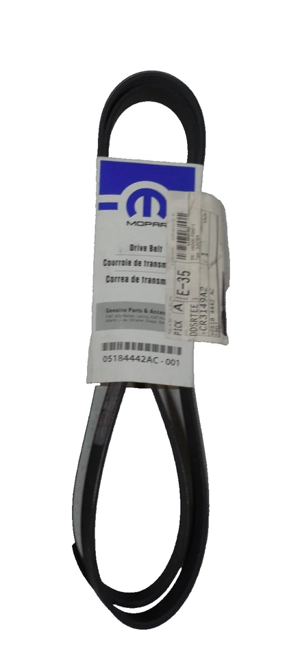 Mopar Serpentine Belt-SXT VIN: G FWD Auto 6 Speed Trans Transaxle 05184442AC - Imagen 1 de 1