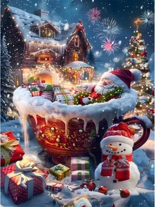 Jigsaw Puzzles for Adults 1000 Pieces Christmas Puzzles 28 x 20 Inch Holiday - Picture 1 of 6