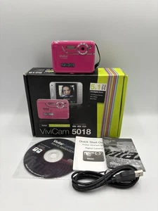Vivitar Vivicam 5018 5.1MP Pink Digital Camera - BOXED - TESTED & WORKING VGC - Picture 1 of 18