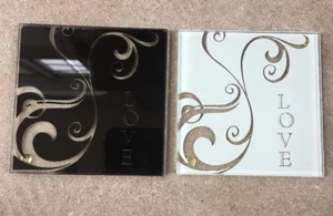 Glas Love Untersetzer, 15 Stück - Bild 1 von 7
