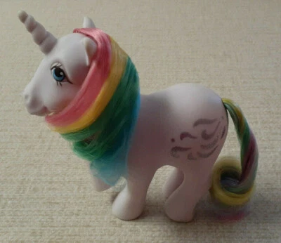 1983 De colección. 5.5" My Little Pony G1 Púrpura Unicornio WINDY *Hasbro Arco Iris Pelo/Cola Foto 1 de 4