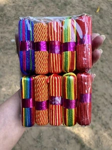 20 Pc Indian MIX COLOR SILK Mauli kalawa Moli Kalaya Religious Wrist Band - Picture 1 of 10